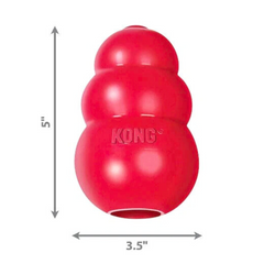 KONG Classic Red Rubber Toy – Built for Adventure & Treat-Dispensing Fun