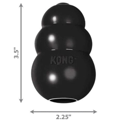 KONG Extreme Dog Toy – Black Rubber Version for Aggressive Chewers