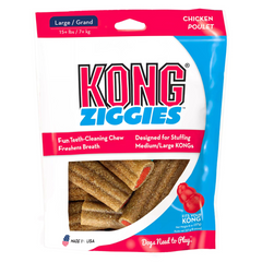KONG Ziggies Dog Chews – Delicious Treat Refills for KONG Toys