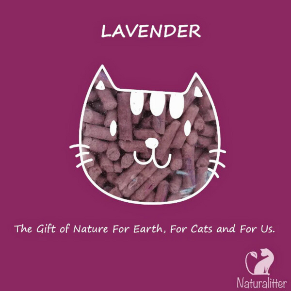 Lavender Scented Natural Plant Cat Litter – Compostable & Odor-Control