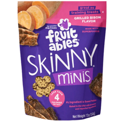 Low-Calorie Fruitables Dog Treats Natural Bison Flavor