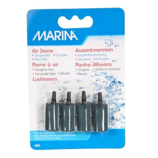 Marina Cylinder Air Stone – 1.5 (4-Pack) for Optimal Aquarium Oxygenation
