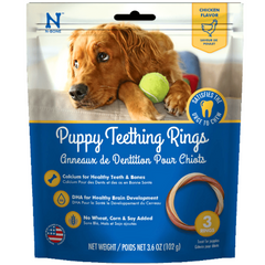 N-Bone Puppy Teething Rings; Chicken Flavour