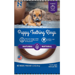 N-Bone Puppy Teething Rings Pumpkin Flavor – Gentle Chew Relief