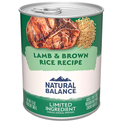 Natural Balance Limited Ingredient Diets Adult Wet Dog Food - Lamb & Brown Rice