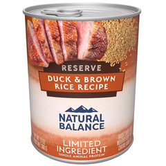 Natural Balance Limited Ingredient Reserve Adult Wet Dog Food - Duck & Brown Rice, 13 oz