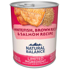 Natural Balance Limited Ingredient Reserve Adult Wet Dog Food - Whitefish, Brown Rice & Salmon