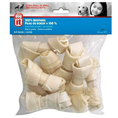 Natural Beefhide Knotted Bones for Dogs – Cleans Teeth & Strengthens Gums
