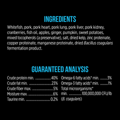 Nutrience SubZero Whitefish & Cranberry Recipe – Raw Cat Nutrition