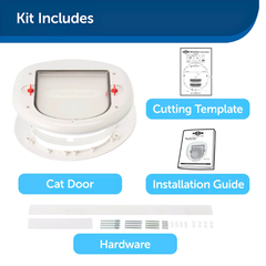 PetSafe 4-Way Locking Cat Flap – Supports Large Cats & Dogs