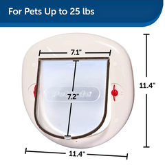 PetSafe Big Cat 4-Way Locking Cat Flap with Hardware Kit
