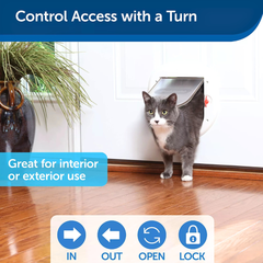 PetSafe Big Cat 4-Way Locking Door – InteriorExterior Kit Included