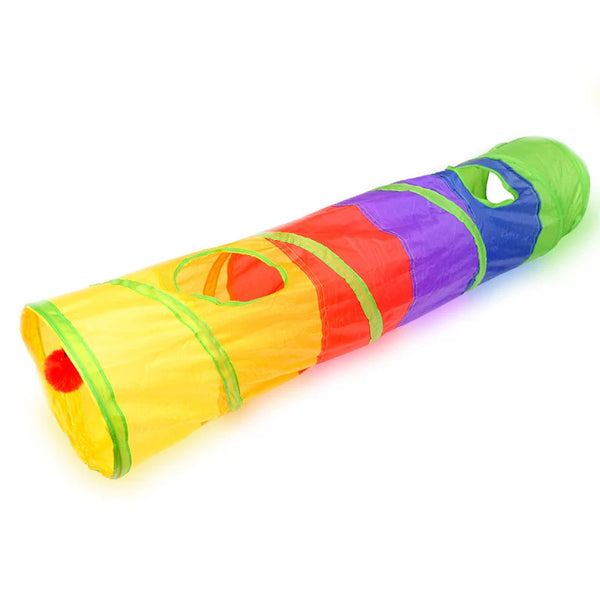 Pet Play Tunnel | Stimulating Hide & Seek Tube for Kitty & Pup
