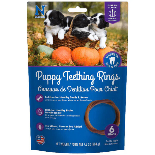 Pumpkin Flavor Puppy Teething Rings – Grain-Free Training Treats