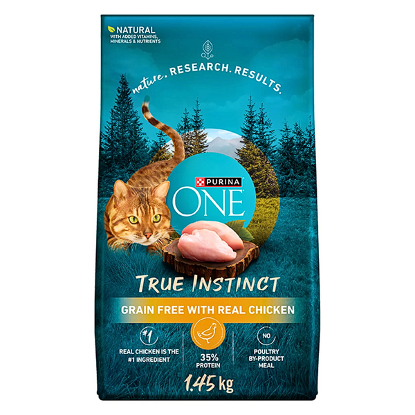 Purina One True Instinct Adult Cat Food - Grain Free, Chicken