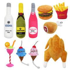 Dog Toy Plushies - Fruits, Vegetables and More