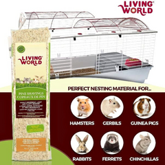 Soft & Fluffy Pine Shavings – Odor Control Bedding for Small Mammals