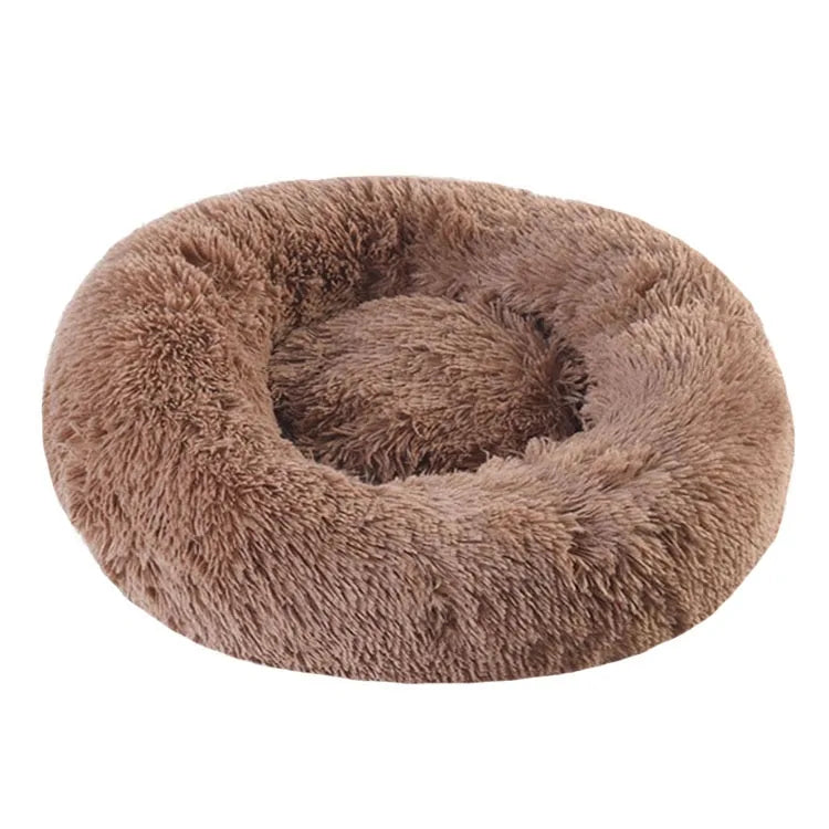 Cozy Round Pet Lounger Bed for Large Dogs and Cats