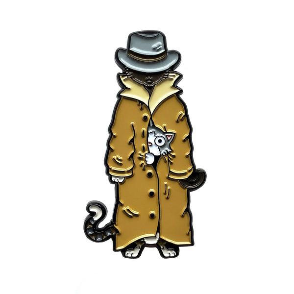 Trench Coat Cats Needle Minder