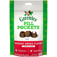 Vet-Recommended Hickory Smoke Pill Pocket Treats – Greenies Support Medication Time