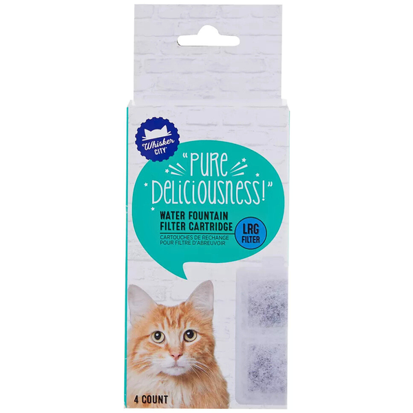 Whisker City® Water Fountain Filter Cartridges - 4 Pack