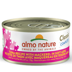Almo Nature Classic Complete Tuna with Mackerel in Soft Aspic Canned Cat Food