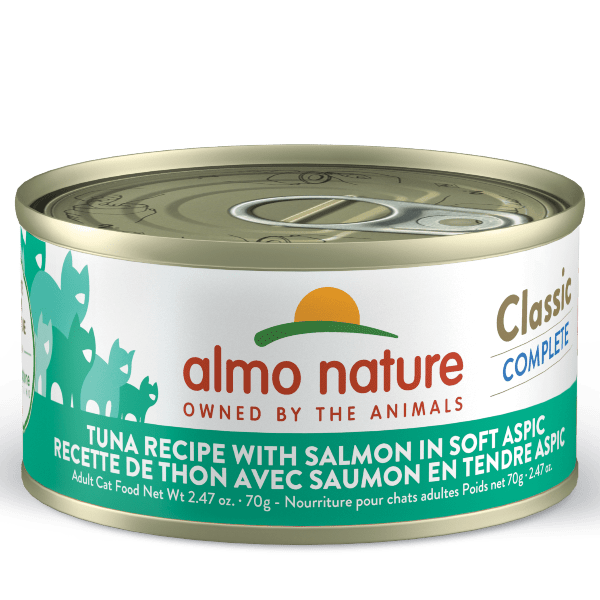 Almo Nature Classic Complete Tuna with Salmon in Soft Aspic Canned Cat Food