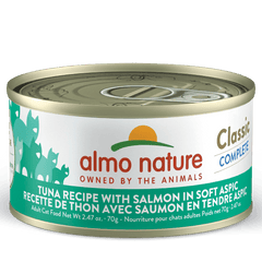 Almo Nature Classic Complete Tuna with Salmon in Soft Aspic Canned Cat Food