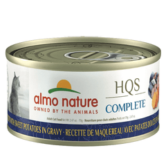 Almo Nature HQS Complete Mackerel with Sweet Potatoes in Gravy Canned Cat Food