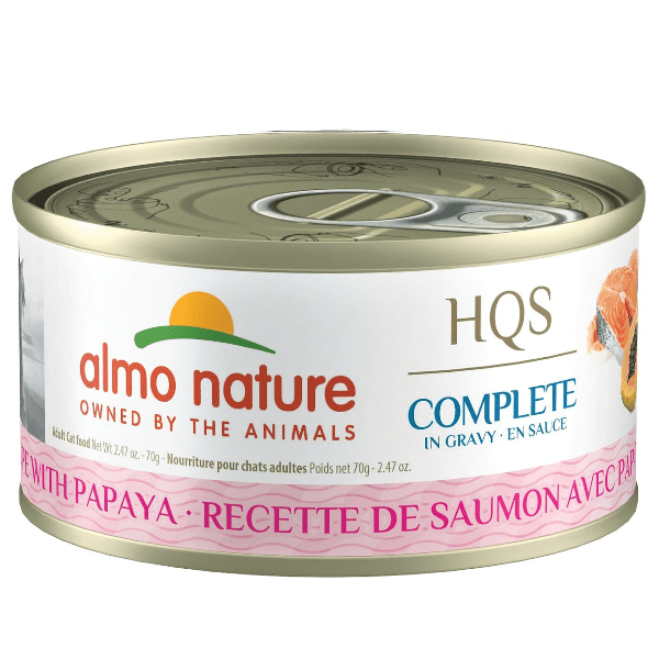 Almo Nature HQS Complete Salmon with Papaya in Gravy Canned Cat Food