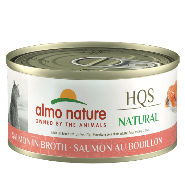 Almo Nature HQS Natural Salmon in Broth Canned Cat Food