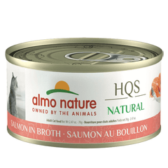 Almo Nature HQS Natural Salmon in Broth Canned Cat Food