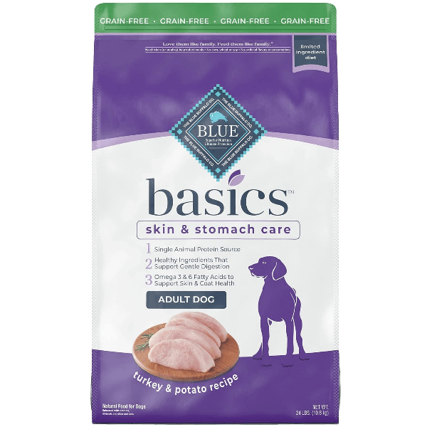 BLUE Basics Skin & Stomach Care Grain-Free Turkey & Potato Recipe Dry Dog Food (SPECIAL ORDER ITEM)