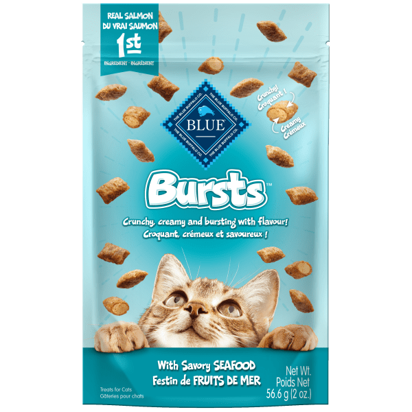 BLUE Bursts Cat Treats; Savory Seafood