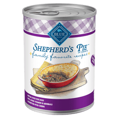 BLUE Family Favorite Recipes Shepherd's Pie In Gravy Recipe Canned Dog Food