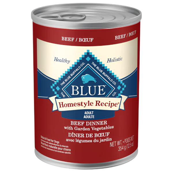 BLUE Homestyle Recipe Beef Dinner Canned Dog Food