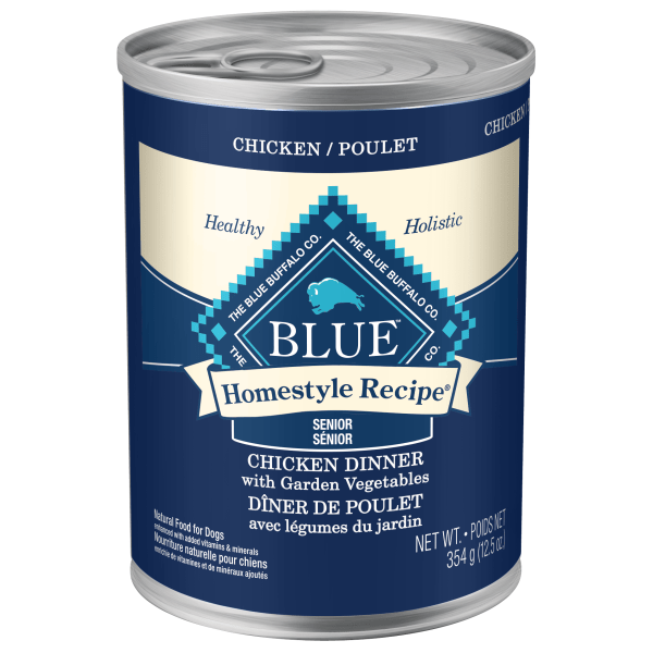 BLUE Homestyle Recipe Chicken Dinner Senior Canned Dog Food