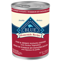 BLUE Homestyle Recipe Fish & Sweet Potato Dinner Canned Dog Food