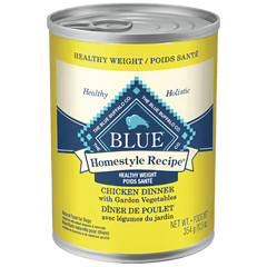 BLUE Homestyle Recipe Healthy Weight Chicken Dinner Canned Dog Food