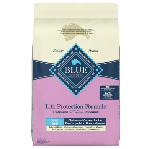 BLUE Life Protection Formula Small Breed Chicken & Oatmeal Recipe Dry Puppy Food, 6lb