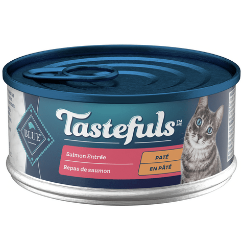 BLUE Tastefuls Salmon Entree Pate Canned Cat Food, 5.5oz