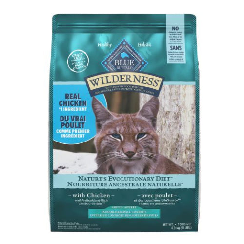 BLUE Wilderness Grain Free Hairball Control Adult Dry Cat Food