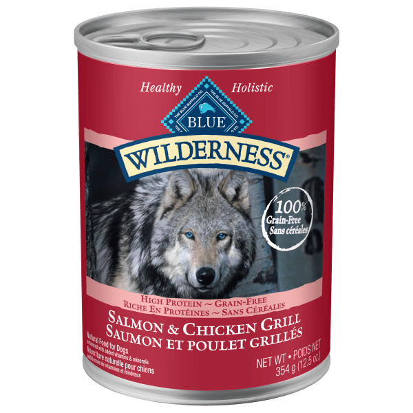 BLUE Wilderness Grain Free Salmon & Chicken Grill Canned Dog Food