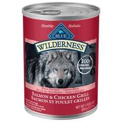 BLUE Wilderness Grain Free Salmon & Chicken Grill Canned Dog Food