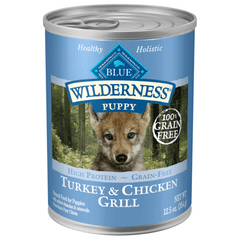 BLUE Wilderness Grain Free Turkey & Chicken Grill Puppy Canned Food