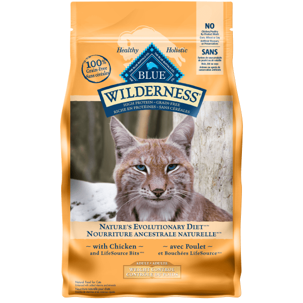 BLUE Wilderness Grain Free Weight Control Chicken Recipe Cat Food, 5lb