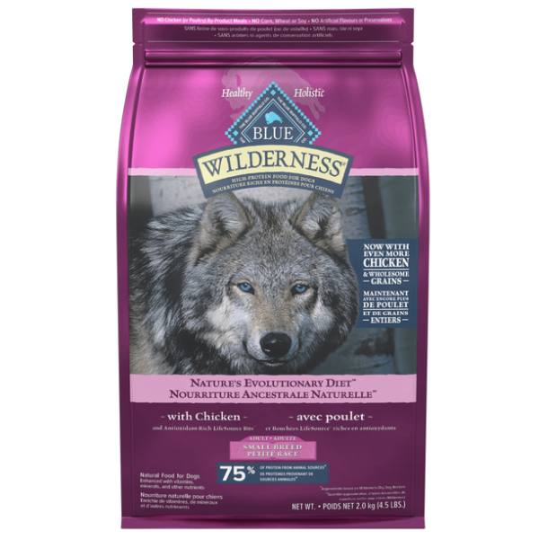 BLUE Wilderness Small Breed Chicken Recipe with Grains Dry Dog Food