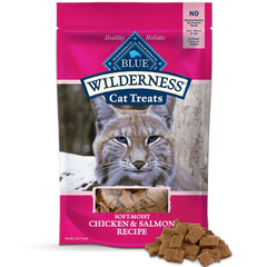 BLUE Wilderness Soft-Moist Cat Treats; Chicken & Salmon