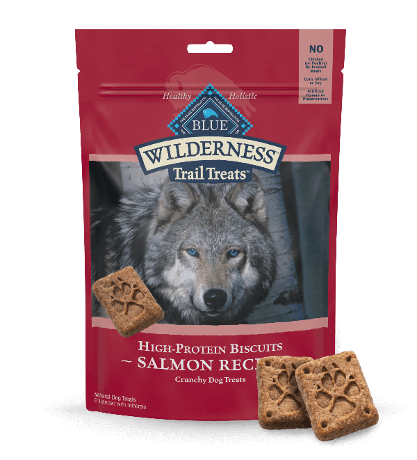 BLUE Wilderness Trail Treats Grain Free Biscuits; Salmon Recipe