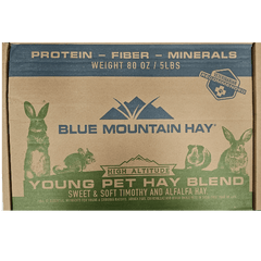 Blue Mountain Hay High-Altitude Young Pet Hay Blend, 5lb